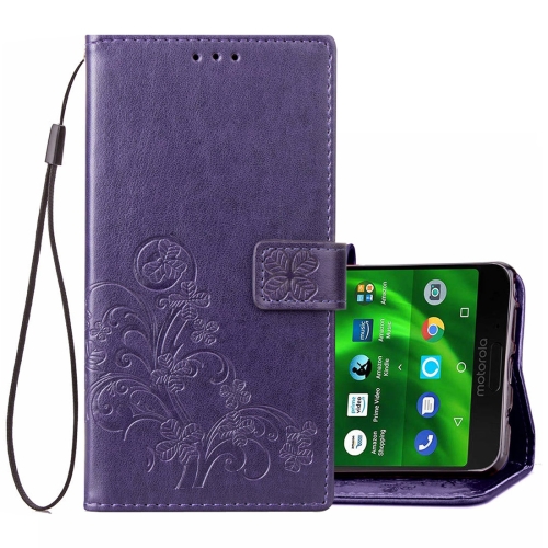 Lucky Clover Pressed Flowers Pattern Leather Case for Motorola Moto G6 Plus, with Holder & Card Slots & Wallet & Hand Strap (Purple)
Lucky Clover Pressed Flowers Pattern Leather Case for Motorola Moto G6 Plus, with Holder & Card Slots & Wallet & Hand Strap (Purple)