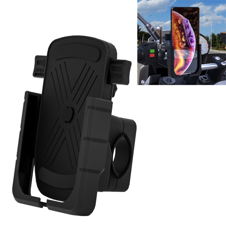 CS-1065A1 Motorcycle Aluminum Alloy Mobile Phone Holder Bracket, Handlebar Version (Black)
CS-1065A1 Motorcycle Aluminum Alloy Mobile Phone Holder Bracket, Handlebar Version (Black)