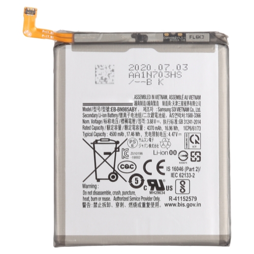 

4500mAh EB-BN985ABY Replacement Li-ion Battery For Samsung Galaxy Note20 Ultra