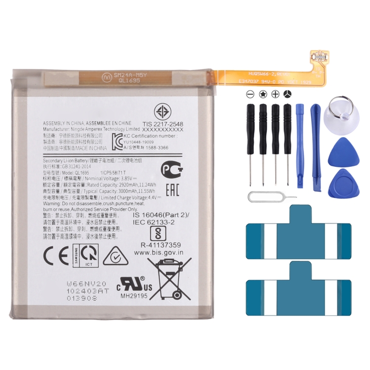 Original 3000mAh QL1695 Li-ion Battery Replacement for Samsung Galaxy A01 SM-A015
Original 3000mAh QL1695 Li-ion Battery Replacement for Samsung Galaxy A01 SM-A015