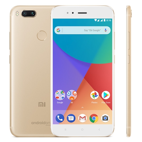 

[HK Stock] Xiaomi Mi A1, 4GB+32GB, Global Official Version, Dual Back Cameras, Fingerprint Identification, 5.5 inch Android 7.1 Qualcomm Snapdragon 625 Octa Core up to 2.0GHz, Network: 4G, Dual SIM(Gold)