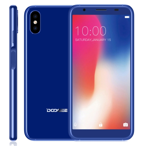 

DOOGEE X55, 1GB+16GB, Dual Back Cameras, Fingerprint Identification, 5.5 inch Android 7.1 MTK6580 Quad Core up to 1.3GHz, Network: 3G, OTA, Dual SIM