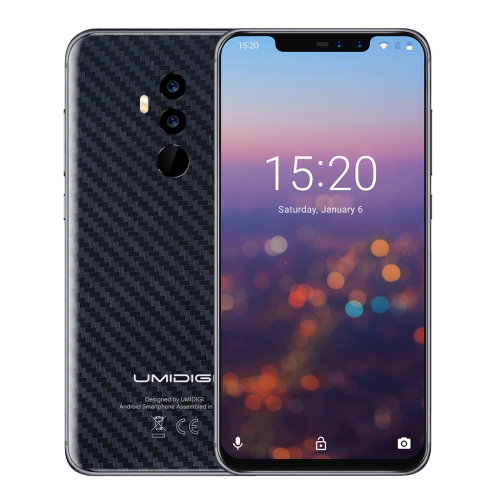 

[HK Stock] UMIDIGI Z2, Special Edition, Global Dual 4G, 4GB+64GB, Dual Back Cameras + Dual Front Cameras, Face ID & Fingerprint Identification, 6.2 inch Sharp Android 8.1 MTK6763 (Helio P23) Octa Core up to 2.0GHz, Network: 4G, Dual SIM(Carbon Fiber Black