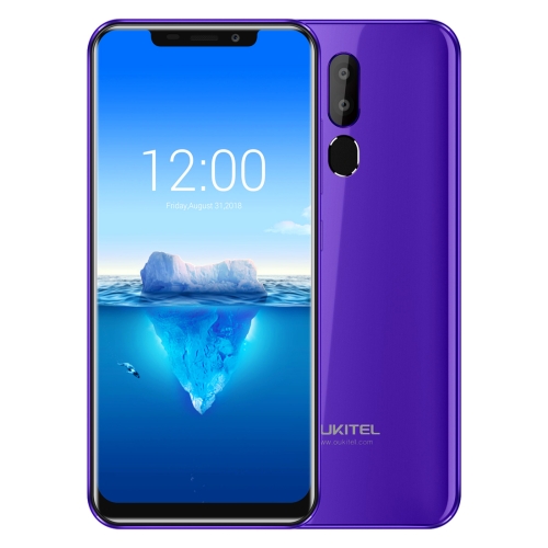 

[HK Stock] OUKITEL C12 Pro, 2GB+16GB, Dual Back Cameras, Face ID & Fingerprint Identification, 6.18 inch Android 8.1 MTK6739 Quad Core up to 1.3GHz, Network: 4G, OTG(Purple)