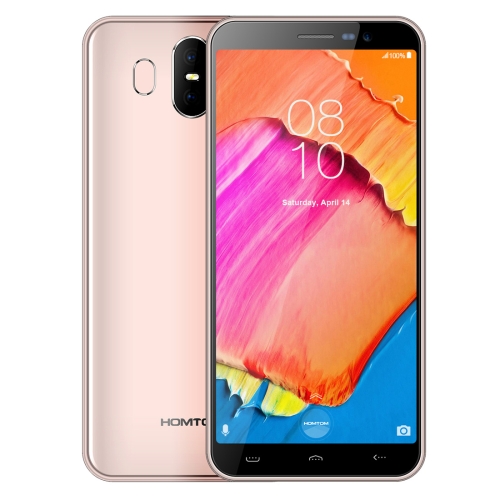 

[HK Stock] HOMTOM S17, 2GB+16GB, Dual Back Cameras, Face ID & Fingerprint Identification, 5.5 inch Android 8.1 MTK6580 Quad Core up to 1.3GHz, Network: 3G, Dual SIM, OTA(Gold)