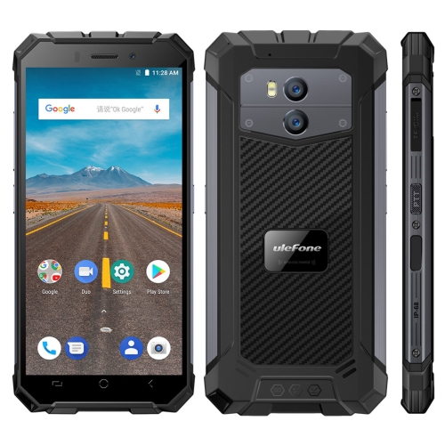 

[HK Stock] Ulefone Armor X Triple Proofing Phone, 2GB+16GB, IP68 Waterproof Dustproof Shockproof, Dual Back Cameras, 5500mAh Battery, Face & Fingerprint Identification, 5.5 inch Android 8.1 MTK6739 Quad Core 64-bit up to 1.5GHz, Network: 4G, NFC, OTG, Wir