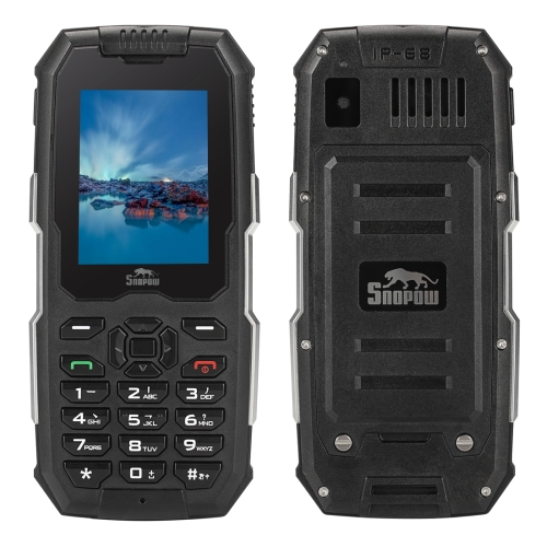

Snopow M2 Triple Proofing Phone, IP68 Waterproof Dustproof Shockproof, 2500mAh Battery, 2.4 inch, MTK6261D, Bluetooth, FM, Dual SIM(Black)