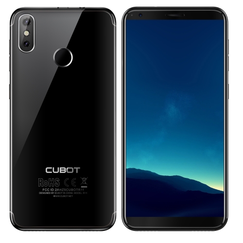 

[HK Stock] CUBOT R11, 2GB+16GB, Dual Back Cameras, Fingerprint Identification, 5.5 inch Android 8.1 MTK6580 Quad Core up to 1.3GHz, Network: 3G, Dual SIM(Black)