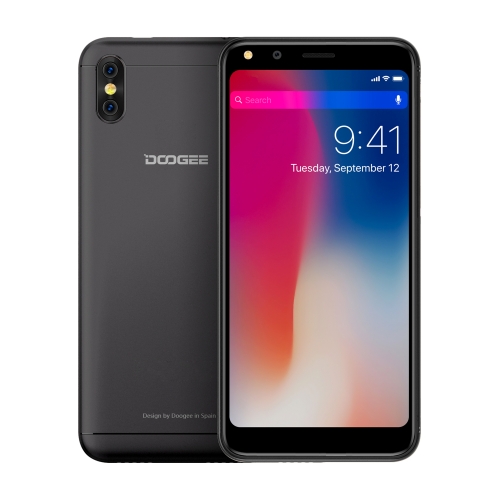 

[HK Stock] DOOGEE X53, 1GB+16GB, Dual Back Cameras, 5.3 inch Android 7.0 MTK6580M Quad Core up to 1.3GHz, Network: 3G, OTA, Dual SIM(Black)