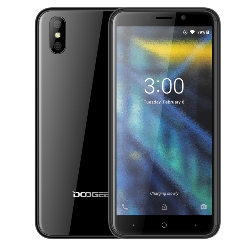 

[HK Stock] DOOGEE X50, 1GB+8GB, Dual Back Cameras, Face ID, 5.0 inch Android 8.1 MTK6580M Quad Core up to 1.3GHz, Network: 3G, OTA, Dual SIM(Black)