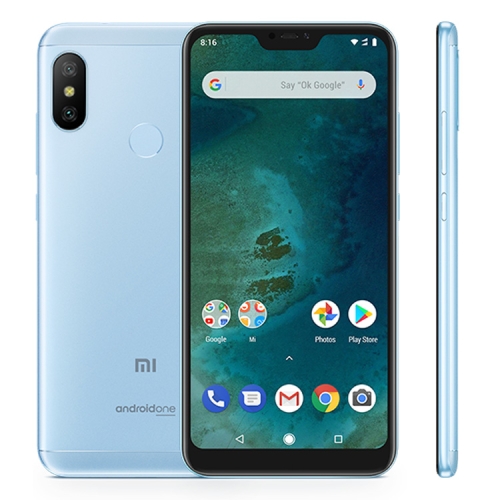 

[HK Stock] Xiaomi Mi A2 Lite, 4GB+64GB, Global Official Version, AI Dual Back Cameras, Fingerprint Identification, 4000mAh Battery, 5.84 inch Android One Qualcomm Snapdragon 625 Octa Core up to 2.0GHz, Network: 4G, Dual SIM(Blue)