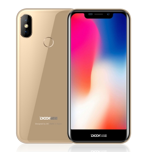 

[HK Stock] DOOGEE X70, 2GB+16GB, Dual Back Cameras, Face ID & DTouch Fingerprint Identification, 5.5 inch Android 8.1 MTK6580A Quad Core up to 1.3GHz, Network: 3G, OTA, Dual SIM(Gold)