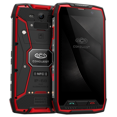

Conquest S11, 6GB+128GB, Walkie Talkie Function, RFID, 2W DMR, 7000mAh Battery, IP68 Waterproof Dustproof Shockproof, Fingerprint Identification, 5.0 inch Android 7.0 MTK6757 Octa Core up to 2.6GHz, Network: 4G, NFC, RFID, POC(Red)