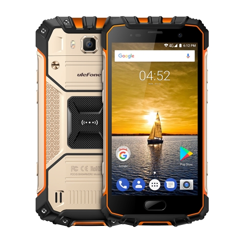 

[HK Stock] Ulefone Armor 2 Rugged Phone, 6GB+64GB, IP68 Waterproof Dustproof Shockproof, Fingerprint Identification, 5.0 inch Android 7.0 MTK Helio P25 Octa Core 64-bit up to 2.6GHz, Network: 4G, NFC, OTG, Dual SIM(Gold)