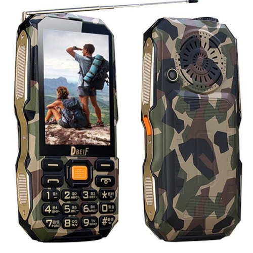 

DBeif D2017 Triple Proofing Phone, Waterproof Shockproof Dustproof, 9800mAh Battery, 3.5 inch Touch Screen, Hand Writing, 21 Keys, Bluetooth, LED Flashlight, FM, Tachograph, Dual SIM, Camouflage Pattern(Brown)