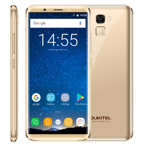 

[HK Stock] OUKITEL K5000, 4GB+64GB, 21.0MP Front Camera, 5000mAh Battery, Fingerprint Identification, 5.7 inch 2.5D Android 7.0 MTK6750T Octa Core up to 1.5GHz, Network: 4G, Dual SIM, OTG(Gold)