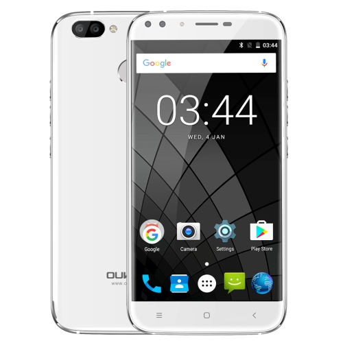 

[HK Stock] OUKITEL U22, 2GB+16GB, Dual Rear Cameras + Dual Front Cameras, Fingerprint Identification, 5.5 inch Android 7.0 MTK6850A Quad Core up to 1.3GHz, Network: 3G, Dual SIM (White)