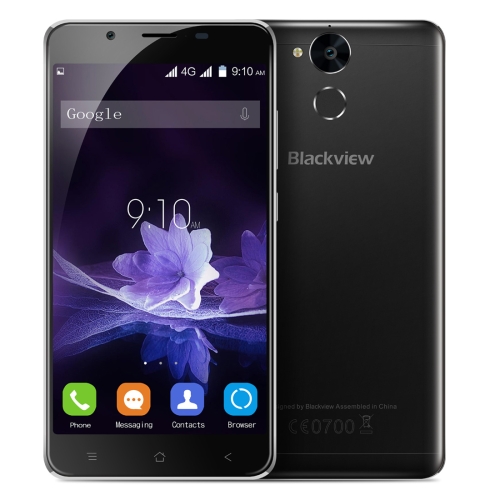 

Blackview P2, 4GB+64GB, 6000mAh Battery, Fingerprint Identification, 5.5 inch Android 6.0 MTK6750T Octa Core up to 1.5GHz, Network: 4G, Dual SIM, GPS, BT, WiFi, OTG(Black)