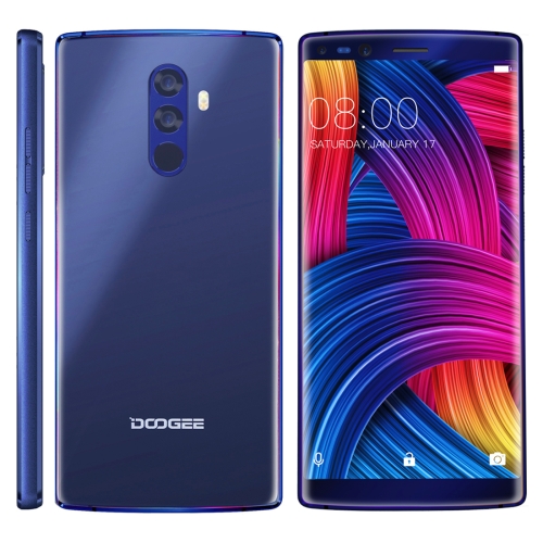

[HK Stock] DOOGEE MIX 2, 6GB+64GB, Dual Back Cameras + Dual Front Cameras, Fingerprint Identification, 4060mAh Battery, 5.99 inch Android 7.1 Helio P25 Octa Core 1.64GHz + 2.5GHz, Network: 4G, OTA, Dual SIM(Blue)