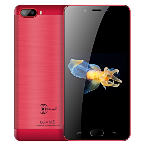 

[HK Stock] KEN XIN DA S9, 2GB+16GB, Dual Back Cameras, Fingerprint Identification, 5000mAh Battery, 5.5 inch Android 7.0 MTK6737 Quad Core up to 1.3GHz, Network: 4G, Dual SIM(Red)