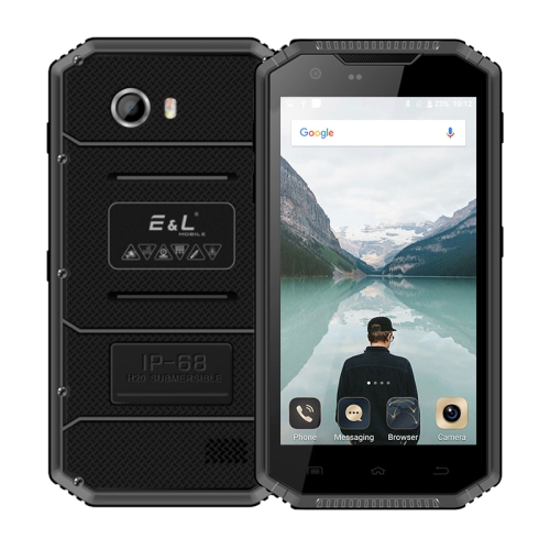 

E&L Proofing W7S, 2GB+16GB, IP68 Waterproof Shockproof Dustproof, 5.0 inch Android 6.0 MTK6737 Quad Core up to 1.3GHz, Network: 4G, MIL-STD-810G Certification(Black)