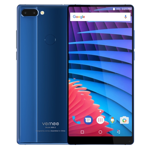 

[HK Stock] Vernee Mix 2, 6GB+64GB, Dual Back Cameras, Fingerprint Identification, 6.0 inch Android 7.0 MTK6757CD (Helio P25) Octa Core up to 2.5GHz, Network: 4G, OTG(Blue)