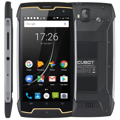 

[HK Stock] CUBOT Kingkong Triple Proofing Phone, 2GB+16GB, IP68 Waterproof Dustproof Shockproof, 4400mAh Battery, 5.0 inch Android 7.0 MTK6580 Quad-Core up to 1.3GHz, Network: 3G, Dual SIM(Black)