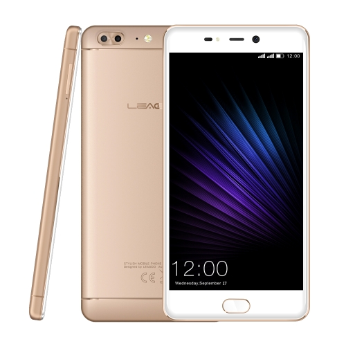 

[HK Stock] LEAGOO T5, 4GB+64GB, Dual Back Cameras, Fingerprint Identification, 5.5 inch 2.5D Curved Sharp LEAGOO OS 3.0 (Android 7.0) MTK6750T Octa Core up to 1.5GHz, Network: 4G, Dual SIM(Gold)