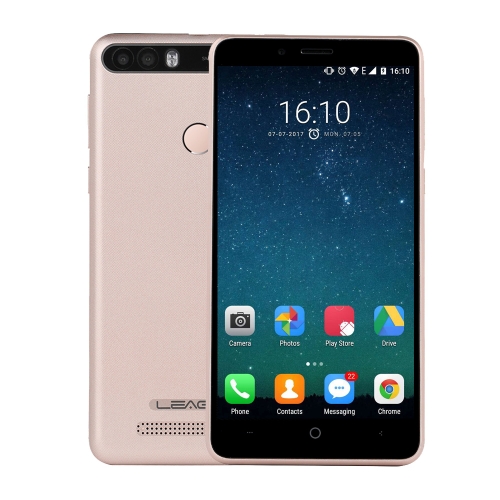 

LEAGOO KIICAA POWER, 2GB+16GB, 4000mAh Battery, Dual Back Cameras, Fingerprint Identification, 5.0 inch Android 7.0 MTK6580A Quad Core up to 1.3GHz, Network: 3G, Dual SIM(Gold)
