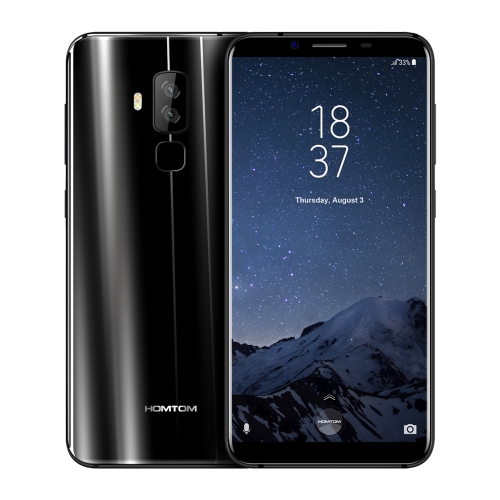 

[HK Stock] HOMTOM S8, 4GB+64GB, Dual Back Cameras, Fingerprint Identification, 5.7 inch 2.5D Android 7.0 MTK6750T Octa Core up to 1.5GHz, Network: 4G, Dual SIM, OTG, WiFi, OTA, GPS(Black)