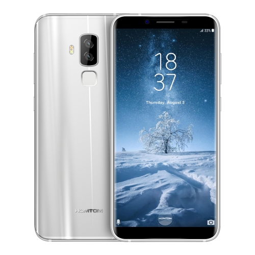 

[HK Stock] HOMTOM S8, 4GB+64GB, Dual Back Cameras, Fingerprint Identification, 5.7 inch 2.5D Android 7.0 MTK6750T Octa Core up to 1.5GHz, Network: 4G, Dual SIM, OTG, WiFi, OTA, GPS(Silver)