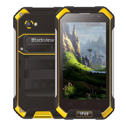 

Blackview BV6000, 3GB+32GB, IP68 Waterproof Dustproof Shockproof, Double Colored, Injection Molding Technics, 4500mAh Battery, 4.7 inch Corning Gorilla Glass 3 Screen Android 7.0 MT6755 Octa-core 2.0GHz, Network: 4G