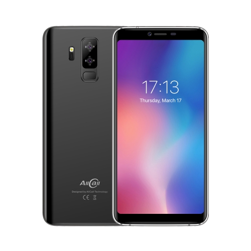 

[HK Stock] AllCall S5500, 2GB+16GB, Dual Back Cameras, Fingerprint Identification, 5.99 inch Android 8.1 MTK6580M Quad Core Cortex A7*4 up to 2.0GHz, Network: 3G, OTG, Dual SIM(Black)