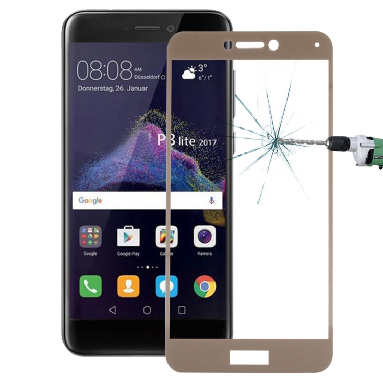 For Huawei P8 Lite (2017) 0.26mm 9H Surface Hardness Explosion-proof Full Screen Tempered Glass Screen Film(Gold)
For Huawei P8 Lite (2017) 0.26mm 9H Surface Hardness Explosion-proof Full Screen Tempered Glass Screen Film(Gold)