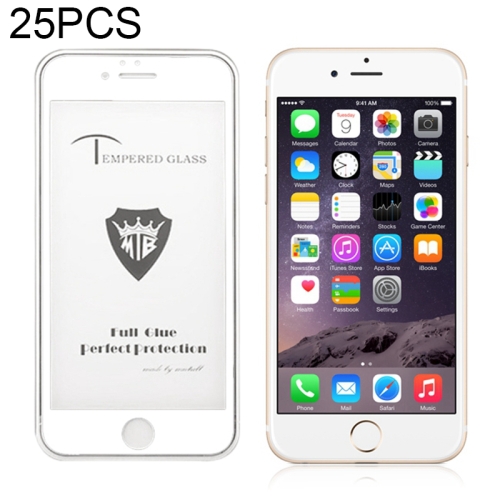 25 PCS Full Screen Full Glue Anti-fingerprint Tempered Glass Film for iPhone 6 & 6s (White)
25 PCS Full Screen Full Glue Anti-fingerprint Tempered Glass Film for iPhone 6 & 6s (White)