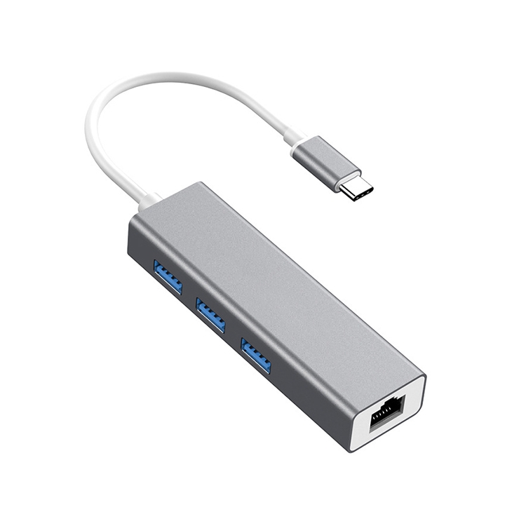 USB-C / Type-C to Fast Ethernet RJ45 & 3 x USB 3.0 Adapter Converter HUB(Grey)
USB-C / Type-C to Fast Ethernet RJ45 & 3 x USB 3.0 Adapter Converter HUB(Grey)