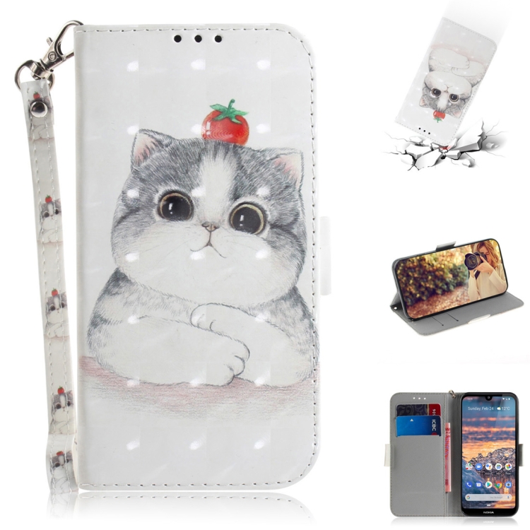 3D Colored Drawing Cute Cat Pattern Horizontal Flip Leather Case for Nokia 4.2, with Holder & Card Slots & Wallet
3D Colored Drawing Cute Cat Pattern Horizontal Flip Leather Case for Nokia 4.2, with Holder & Card Slots & Wallet