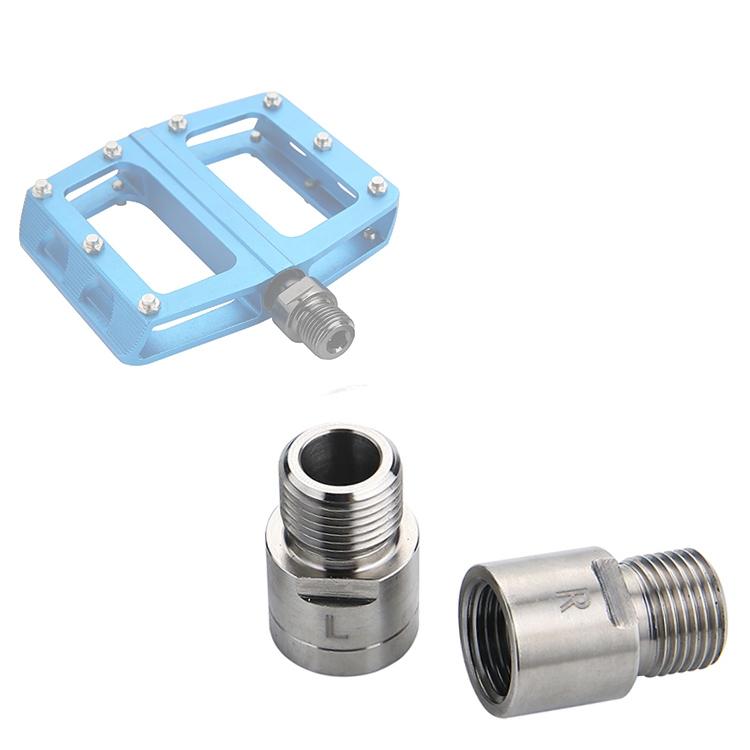 QL1 One Pair Titanium Bike Pedal Spacer Extenders Bicycle Pedal Spacers for 9/16 inch Threaded Pedals
QL1 One Pair Titanium Bike Pedal Spacer Extenders Bicycle Pedal Spacers for 9/16 inch Threaded Pedals
