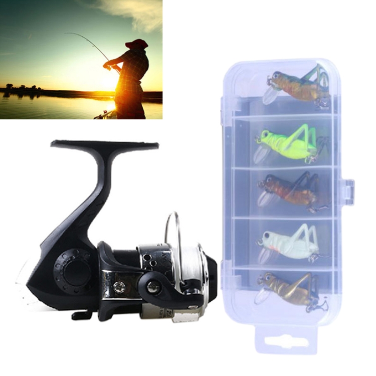 HENGJIA SetJL200KC0055B Fishing Spinning Wheel Set with Rocker Arm 3BB Ball Bearings Wheel Seat Fishing Reel with 40m Fishing Lines & 5 PCS Insect Iocust Baits(Silver)
HENGJIA SetJL200KC0055B Fishing Spinning Wheel Set with Rocker Arm 3BB Ball Bearings Wheel Seat Fishing Reel with 40m Fishing Lines & 5 PCS Insect Iocust Baits(Silver)