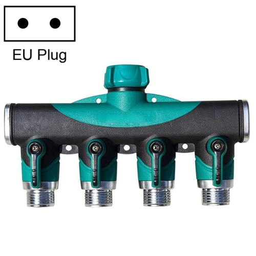 4 In 1 Multi-function Garden Water Sprinklers Lawn Irrigation Valve Water Dividing Controller Water Pipe Shunt, EU Plug
4 In 1 Multi-function Garden Water Sprinklers Lawn Irrigation Valve Water Dividing Controller Water Pipe Shunt, EU Plug