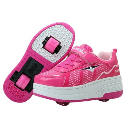 J28 Fashion Simple Double Wheel Roller Skating Shoes, Size : 32 (Rose Red)
J28 Fashion Simple Double Wheel Roller Skating Shoes, Size : 32 (Rose Red)