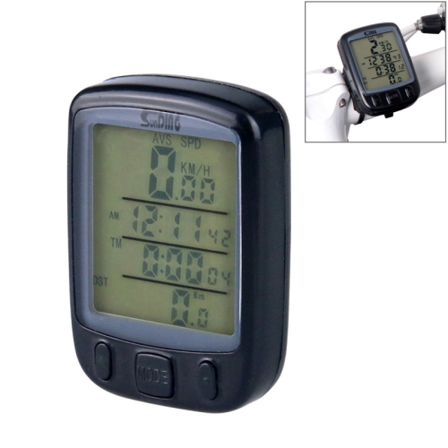 SUNDING 563A Bike Bicycle Waterproof Wired LCD Screen Luminous Mileage Speedometer Odometer, Chinese Version (Black)
SUNDING 563A Bike Bicycle Waterproof Wired LCD Screen Luminous Mileage Speedometer Odometer, Chinese Version (Black)