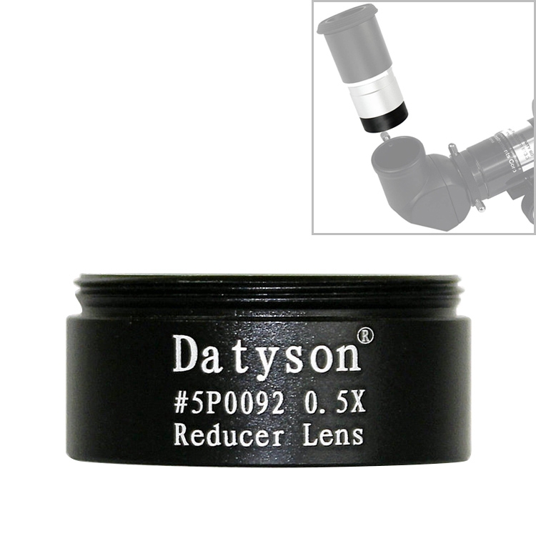 Datyson 5P0092 Coarse Threaded Astronomical Telescope Accessories 1.25 inch 0.5X Reduced Focus Lens Reduced Power Lens(Black)
Datyson 5P0092 Coarse Threaded Astronomical Telescope Accessories 1.25 inch 0.5X Reduced Focus Lens Reduced Power Lens(Black)