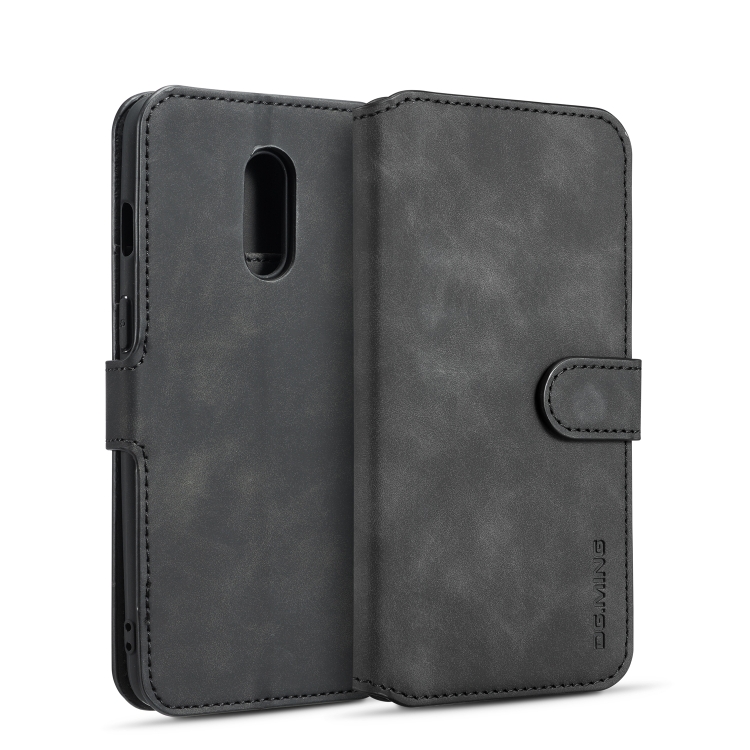 DG.MING Retro Oil Side Horizontal Flip Case for OnePlus 7, with Holder & Card Slots & Wallet (Black)
DG.MING Retro Oil Side Horizontal Flip Case for OnePlus 7, with Holder & Card Slots & Wallet (Black)