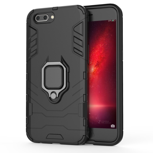 PC + TPU Shockproof Protective Case for OPPO R11, with Magnetic Ring Holder (Black)
PC + TPU Shockproof Protective Case for OPPO R11, with Magnetic Ring Holder (Black)