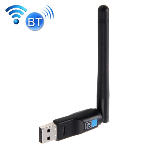 2 in 1 Bluetooth 4.0 + 150Mbps 2.4GHz USB WiFi Wireless Adapter with 2D1 External Antenna
2 in 1 Bluetooth 4.0 + 150Mbps 2.4GHz USB WiFi Wireless Adapter with 2D1 External Antenna