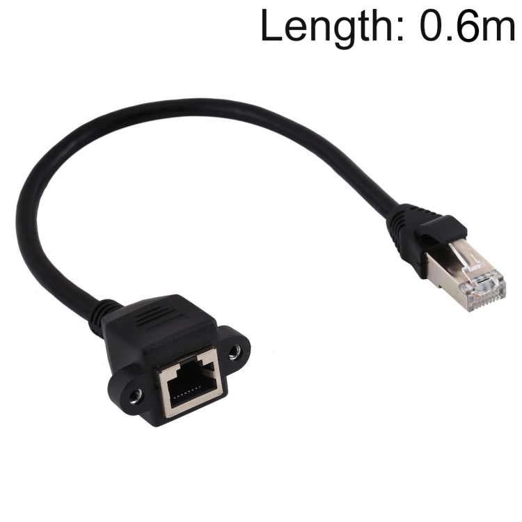 RJ45 Female to Male CATE5 Network Panel Mount Screw Lock Extension Cable , Length: 0.6m
RJ45 Female to Male CATE5 Network Panel Mount Screw Lock Extension Cable , Length: 0.6m