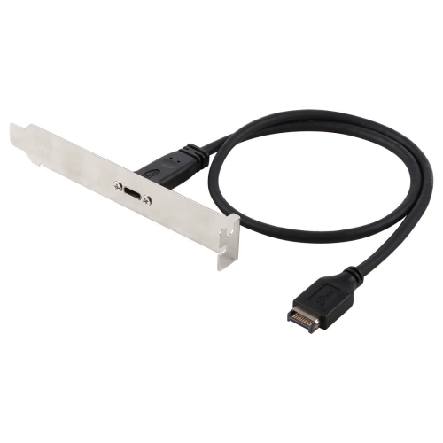 

30cm Panel Bracket Header USB-C / Type-C Female to USB 3.1 Type-E Extension Wire Connector Cord Cable