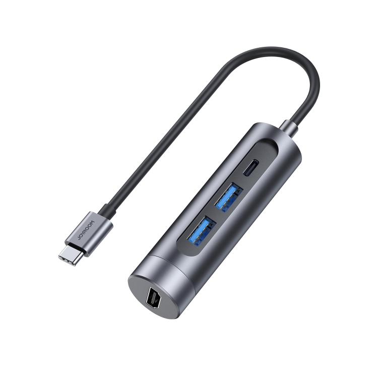 JOYROOM S-H113 4 in 1 USB-C / Type-C to HDMI + USB3.0 x 2 + USB-C / Type-C HUB Adapter (Dark Gray)
JOYROOM S-H113 4 in 1 USB-C / Type-C to HDMI + USB3.0 x 2 + USB-C / Type-C HUB Adapter (Dark Gray)
