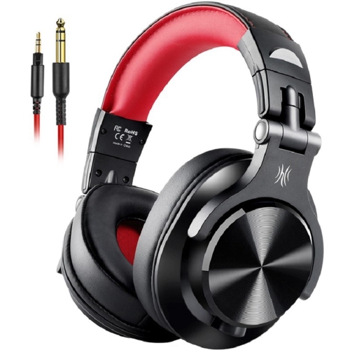 OneOdio A71 Head-mounted Noise Reduction Wired Headphone with Microphone(Red Black)
OneOdio A71 Head-mounted Noise Reduction Wired Headphone with Microphone(Red Black)